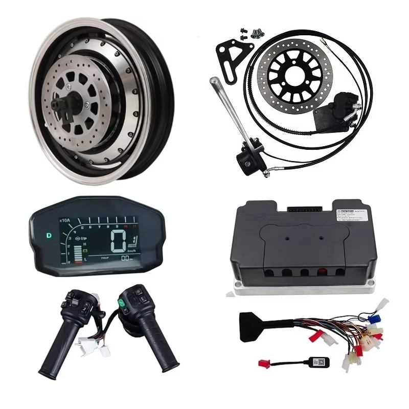 5000W Hub Motor Kit 72V - QSMOTOR 5000 W 72 V 14-Zoll-Elektro-Nabenmotor-Kits